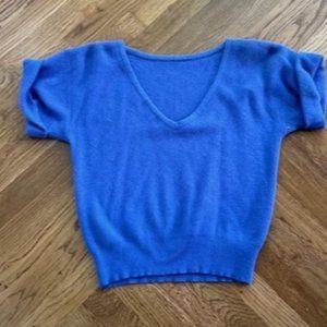 Vintage cropped blue sweater